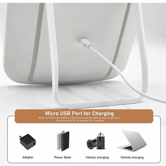 $20 start ❤️ PORTABLE DESKTOP LED MAKEUP VANITY MIRROR - Picture 4 of 9